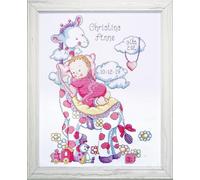 Tobin Design Works Kit de Broderie au Point de Croix Girafe et Petite Fille
