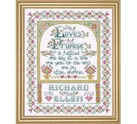 Tobin Design Works Kit de Broderie au Point de Croix Loves Promise Multicolore
