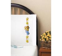 Tobin Design Works Lot de 2 taies d'oreiller estampées pour Broderie