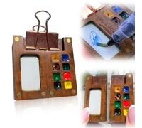 Tobios Wate Rcolor Kit de voyage Mini aquarelle et palette de peinture aquarelle de poche pour artiste de voyage (8 grilles)