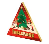 TOBLERONE - 1 Calendrier de l'Avent - Assortiment Festif de Chocolats - 4 Recettes : Chocolat au Lait, Lait Amandes Caramélisées, Blanc, Noir - Idée Cadeau Noël - 1 Calendrier de 200 g