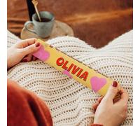 Toblerone Amour personnalisée - de Saint-Valentin, Personnalisez la barre Toblerone avec le nom de votre choix, chocolat au lait avec nougat miel-amandes, le cadeau (M - 200 grammes)