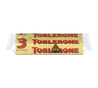 Toblerone - Barre au Chocolat au Lait, Miel, Nougat et Amandes - Pack de 3 barres (100 g) (L'emballage Peut Varier)
