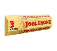 TOBLERONE - Barres Chocolatées Lait Nougat Amandes | Savoureux mélange de chocolat et nougat | Idéal pour les pauses gourmandes | Les 3 barres de 100 g | LOT DE 3
