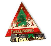 TOBLERONE - Calendrier de l'Avent 4 Recettes Savoureuses 200g & Barre de Chocolat Noir avec Nougat au Miel et aux Amandes 360g - Idée Cadeau - Chocolats de Noël - Lot de 2