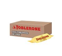 Toblerone - Mini Barres au Chocolat au Lait Suisse, Miel, Nougat et Amandes - Idéal à Partager - 8 g