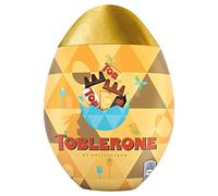 Toblerone - Œuf Plastique avec Assortiment de Chocolats de Pâques - 3 Mini Barres Chocolatées : Lait, Noir et Blanc - Idée Cadeau - Chocolat à Offrir - 192 g