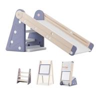 Toboggan 4 en 1 pour enfant, transformable en escabeau, tableau, tableau magnétique, toboggan pour enfants