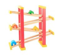 Toboggan a Billes en Bois - Jouet en Bois Enfant - Set Circuit + 4 Formes avec 1 Carte Tigre