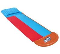 Toboggan Aquatique Double Voie 4,88m - Tapis de Glisse 2 Pistes rampes avec arroseurs - ventriglisse - Set Jeu d'eau Jardin Enfant avec Carte