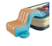 Toboggan Aquatique Gonflable - Rampe Anti-éclaboussures En PVC Robuste, Structure De Jeu D'eau De Jardin Extérieur, Système De Toboggan D'escalade Rebondissant Pour | Divertissement De Fête Da