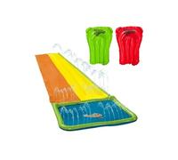 Wham-O Toboggan Aquatique Slip 'N Slide Double Piste avec Piscine, 18 Pieds Extra-Long, Inclut 2 Planches - Jeu d'Été Extérieur pour Enfants de 5 à 12 Ans