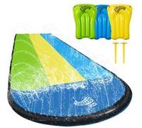 Toboggan aquatique Wham-O Slip N Slide Triple Wave Rider 209x548 cm + Boogie - Jeu d'eau été 5-12 ans Multicolore G