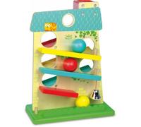 Toboggan Avec 3 Boules En Bois - Enfant - Jouet 1er Age D Eveil