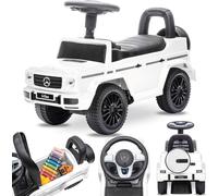 Toboggan avec poussée et musique dès 1 an voiture bébé Scooter voiture Mercedes Benz G350d blanc