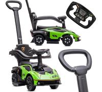 Toboggan avec poussoir et musique dès 1 an bébé voiture Scooter voiture Lamborghini Essenza SCV12 vert