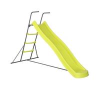 Toboggan de Jardin à Double Vague Poly en Vert - 240 x 120 x 156 cm