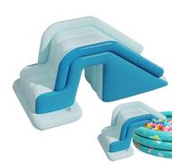 Toboggan de piscine gonflable pour piscine, structure de piscine pliable, antidérapant avec installation rapide du parc aquarelle pour les festivals familiaux pour les fêtes de famille