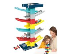 Toboggan de Rampe de Voiture pour - Jouet de Piste de Course sensorielle avec Plusieurs Niveaux, Ensemble d'apprentissage précoce pour Les Tout-Petits, Jeu de Coordination de motric