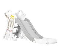 Toboggan enfant 18-36 mois design fusée - usage intérieur - dim. 157L x 46,5l x 80H cm - PE gris blanc Gris G