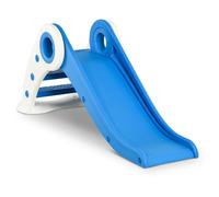 Toboggan enfant pliable usage intérieur extérieur dim. 120l x 50l x 56h cm hdpe bleu TU