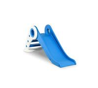 Toboggan enfant pliable 3 à 6 ans usage intérieur extérieur dim. 120L x 50l x 56H cm HDPE bleu