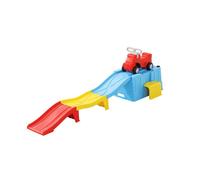 Toboggan Enfant Up & Down, Petit Roller Coaster Évolutif Porteur Enfant 2 Ans, Trotteur et Draisienne, Circuit à Glissière Bleu
