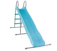 Toboggan Exterieur Enfant - XL - Longueur 251cm Hauteur 147 cm - 3 Marches, Bleu Clair