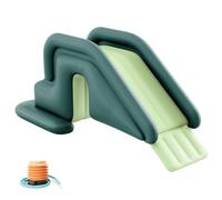 Toboggan Gonflable de Piscine avec Pompe à air, pour Jardin extérieur et intérieur, 78, 7x31, 5x33, 5 Pouces, PVC, Vert