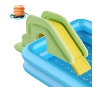 Toboggan Gonflable Piscine,Toboggan Aquatique pour Piscine Gonflable - Inflatable Pool Slide pour Aire De Jeux Aquatique,Toboggans Gonflables pour Sol Et Piscines Enterrées,200×80× 85cm