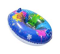 Toboggan gonflable pour neige traîneau portable avec poignées | Luge à neige gonflable robuste et résistante pour adultes, enfants, familles, amis, couples dans les stations de ski et