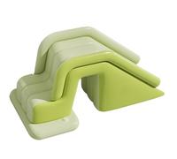 Toboggan gonflable, structure de piscine pliable, non glissant, avec installation rapide, parc aquatique, jeune résidence flottante pour festivals familiaux