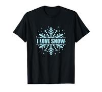 Toboggan I Love Snow Winter Season T-Shirt