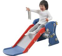 Toboggan intérieur pour jeunes enfants, forme de dinosaure, montage facile