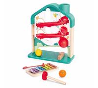 Hape Toboggan Musical Arc-en-Ciel - Jeu Éducatif, Éveil Bébé 12 Mois - Apprentissage Cause à Effet, Couleurs, Musique - Cadeau Fille Garçon Instrument Musique- Motricité Fine et Pensée Critique