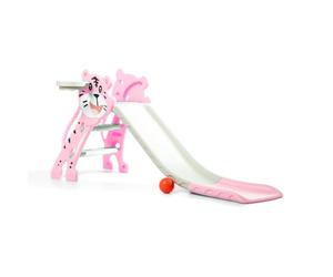 Toboggan Petit Chat - Rose - Toboggan pour Jardins, Parcs et intérieurs- Balançoire et Jouets pour Jardins idéales pour Filles et garçons