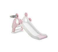 Tectake® Toboggan Intérieur et Extérieur Pliable pour Enfant avec Panier de Basket Amovible - Jouet 2 Ans Idéal pour Parcours de Motricité dans Chambre, Salon, Jardin