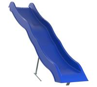 Toboggan pour Enfant, Glissière de Toboggan Ondulée Extérieur Bleu 210x40 cm polypropylène