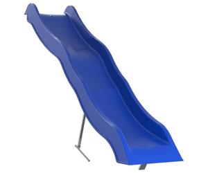 Toboggan pour Enfant, Glissière de Toboggan Ondulée Extérieur Bleu 210x40 cm polypropylène