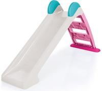 Toboggan pour enfants, pliable, blanc et rose