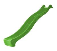 Toboggan WICKEY Flash 300 cm avec raccord d’eau vert pomme- Glisse à vagues dynamique - 70 kg - extérieur