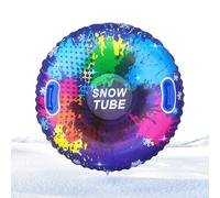 Toboggans à neige pour adultes - 85 cm résistants au froid | avec poignées gonflables et pour tubes à neige | pour activités familiales et sports d'hiver amusants