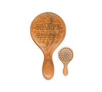 TOBOHU Brosse à cheveux en bois gravée avec citation d'amour, cadeaux pour petite amie, souvenirs romantiques pour ma petite amie, cadeaux de petit ami pour anniversaire de mariage, cadeaux pour elle