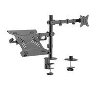 Toboli 2en1 Support Écran et Support ècran Ordinateur portable Bras Articulé pour Laptop Porte-ordi VESA 75x75/100x100 PC Informatiq