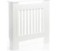 Toboli Cache-radiateur – Blanc – 78 x 19 x 82 cm – en MDF – Couverture protège-chauffage décorative, Tablette Étagère Console