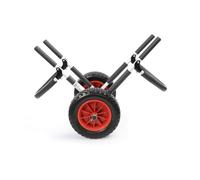 Toboli Chariot de Transport Simple Pliable - Charge Max. 45 kg - en Aluminium - avec 2 Grandes Roues en PU - pour Planche Sup Surf Ski Nautique Kayak Canoë