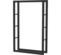 Toboli Étagère pour bois de chauffage – 150 x 25 x 100 cm – capacité 300 kg – en Métal revêtu par poudre – Support range bûche pour Stockage Empilage Cheminée Poêle pour intérieur et extérieur