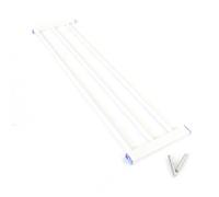 Toboli Extension pour barrière de sécurité Blanche 20cm Rallonge de Grille de Protection Enfichable Protection Enfants Bébé & Animaux Escaliers Maison sécurisée