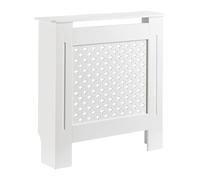 Toboli Habillage de radiateur blanc 78 x 19 x 82 cm, cache-radiateur en MDF, habillage en bois pour radiateur, habillage élégant pour radiateur