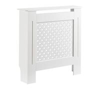 Toboli Habillage de radiateur blanc 78 x 19 x 82 cm, cache-radiateur en MDF, habillage en bois pour radiateur, habillage élégant pou